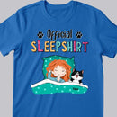 Official Sleepshirt, Girl And Her Cats, Personalized Cat Breeds T-shirt, Gift For Cat Lovers