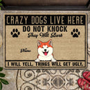 Pawzity Front Door Mat, Gifts For Dog Lovers, Do Not Knock They Will Bark I Will Yell Things Will Get Ugly