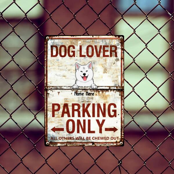 Pawzity Metal Yard Sign, Gifts For Dog Lovers, Dog Lover Parking Only All Others Will Be Chewed Out Funny Signs