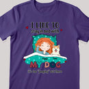 I Like To Stay In Bed With My Dogs, It's Too Peopley Out There, Girl With Her Dogs, Personalized Dog Lovers T-shirt