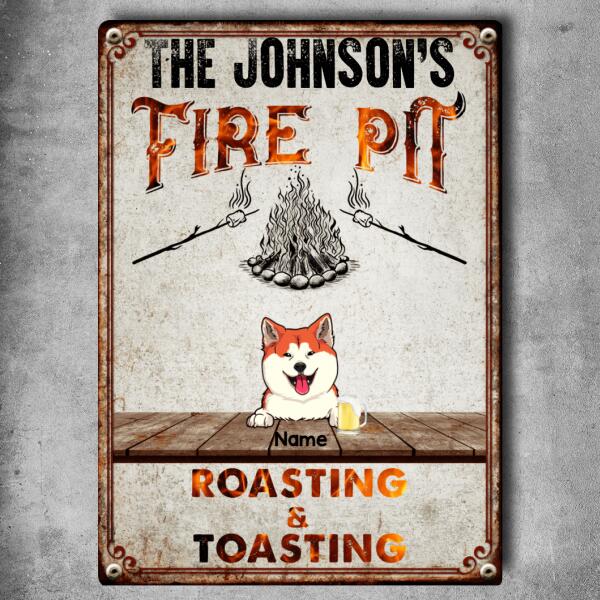 Pawzity Metal Camping Signs, Gifts For Dog Lovers, Fire Pit Roasting & Toasting