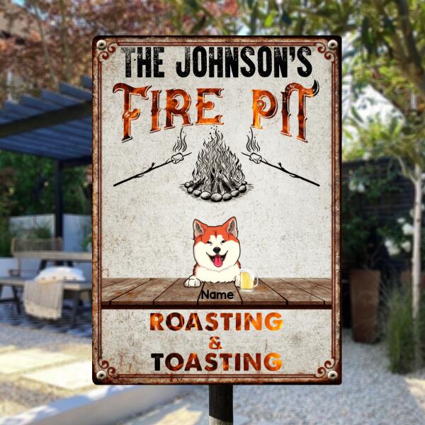 Pawzity Metal Camping Signs, Gifts For Dog Lovers, Fire Pit Roasting & Toasting