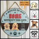 Pawzity Personalized Home Signs, Gifts For Dog Lovers, A House Is Not A Home Without The Dogs Custom Wooden Signs , Dog Mom Gifts