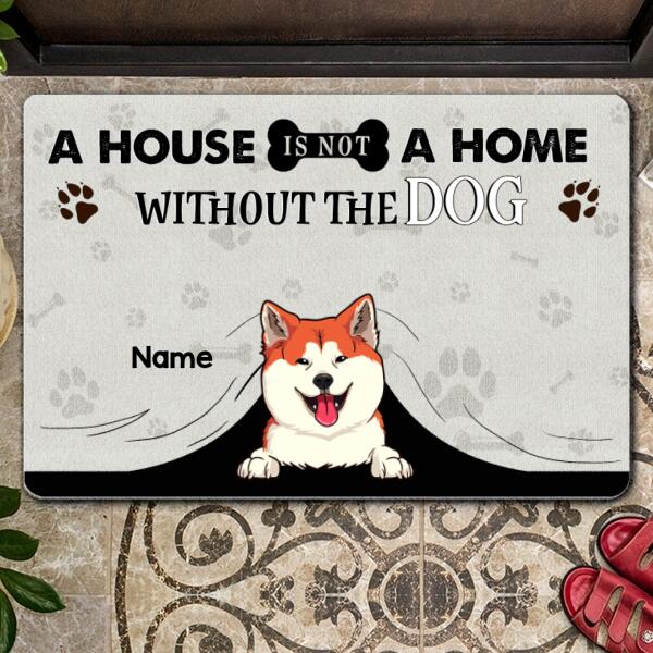 Pawzity Personalized Doormat, Gifts For Dog Lovers, A House Is Not A Home Without The Dogs Front Door Mat