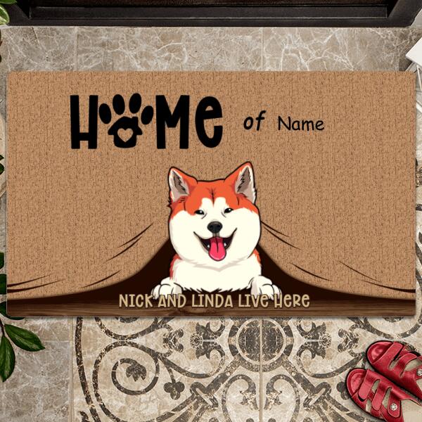 Pawzity Custom Doormat, Gifts For Pet Lovers, Home Of The Pets The Humans Live Here Too Front Door Mat
