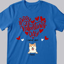 Happy Valentine's Day We Woof You, Heart T-shirt, Personalized Dog Breeds T-shirt, Gifts For Her, T-shirt For Dog Lovers