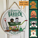 Pawzity Personalized Garden Signs, Gifts For Dog Lovers, My Garden Fresh Produce Fruits Herbs Veggies , Dog Mom Gifts