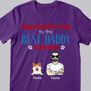 Happy Valentine's Day To The Best Daddy In The World, Cool Dog Dad, Personalized Dog Lovers T-shirt