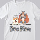 Dog Mom, Vintage Style, Dog Mom T-shirt, Dog Mom & Her Dogs, Gift For Dog Mom, Personalized Dog Lover T-shirt