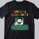 Official Sleepshirt, Man & Pet, Personalized Dog & Cat T-shirt, Gift For Him, T-shirt For Pet Lovers