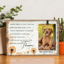 Sometimes A Very Special Dog Enters Our Lives, Dog Memorial, Personalized Dog Name Photo Clip Frame, Dog Loss Gifts
