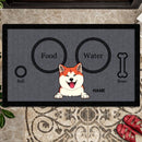Pawzity Personalized Doormat, Gifts For Dog Lovers, Food Or Water Ball Or Bone Dog Choice Front Door Mat