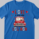 Love Is Being Called Dog Mom, Girl & Dog, Vintage Car T-shirt, Personalized Dog Breeds T-shirt, Gifts For Dog Lovers