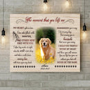The Moment That You Left Me, Pet Memorial, Personalized Pet Photo & Name Canvas, Gifts For Loss Of Pet, Sympathy Gifts