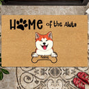 Pawzity Personalized Doormat, Gifts For Dog Lovers, Home Of The Doods Dogs & Bones Front Door Mat