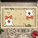 Pawzity Personalized Doormat, Gifts For Pet Lovers, Hello Take Care Outdoor Door Mat