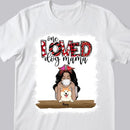 One Loved Dog Mama, Girl & Dogs, Personalized Dog Breeds T-shirt, T-shirt For Dog Lovers, Dog Moms Gifts