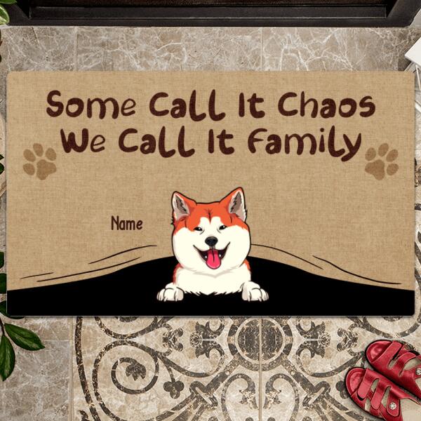 Pawzity Personalized Doormat, Gifts For Dog Lovers, Some Call It Chao And We Call It Family Front Door Mat