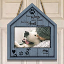 Pawzity Custom Wooden Signs, Pet Memorial Gifts, Your Wings Were Ready But My Heart Was Not House Shaped
