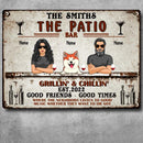 Pawzity Metal Patio Signs, Gifts For Dog Lovers, Where The Neighbors Listen To Good Music Bar Signs