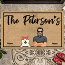 Pawzity Personalized Doormat, Gifts For Pet Lovers, The Peterson's Cool Family Outdoor Door Mat