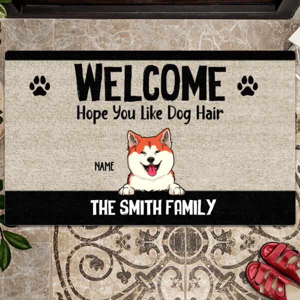 Pawzity Funny Welcome Mat, Gifts For Dog Lovers, Hope You Like Dog Hair Outdoor Door Mat