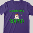 Shenanigans Squad, Shamrock Sign, Patrick Day Gift, Dog Mom T-shirt, Personalized Dog Lover Gift T-shirt