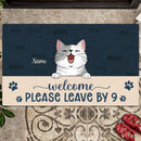 Pawzity Funny Welcome Mat, Gifts For Pet Lovers, Welcome Please Leave By 9 Front Door Mat