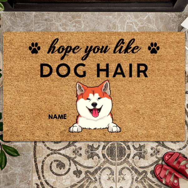 Pawzity Personalized Doormat, Gifts For Dog Lovers, Hope You Like Dog Hair Outdoor Door Mat