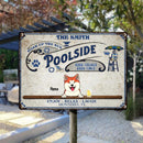 Pawzity Metal Pool Signs, Gifts For Pet Lovers, Poolside Good Friends Good Times Enjoy Relax Laugh