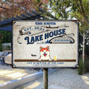 Pawzity Metal Lake House Sign, Gifts For Dog Lovers, Relax & Unwind Life Is Better At The Lake