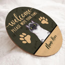 Pawzity Welcome Door Signs, Gifts For Cat Lovers, Please Wipe Your Paws, Personalized Housewarming Gifts , Cat Mom Gifts