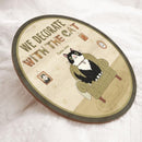 Pawzity Custom Wood Signs, Gifts For Cat Lovers, We Decorate With Cats, Cat Coach Personalized Housewarming Gifts , Cat Mom Gifts