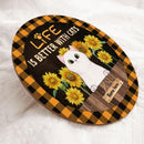 Pawzity Custom Wood Signs, Gifts For Cat Lovers, Life Is Better With Cats Sunflower Personalized Wood Sign , Cat Mom Gifts