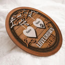 Pawzity Personalized Family Sign, Gifts For Family, Love Grows Here Custom Wooden Signs