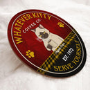 Pawzity Custom Wooden Signs, Gifts For Cat Lovers, Whatever Kitty Coffee Co. Serve Yourself , Cat Mom Gifts