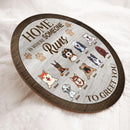 Pawzity Welcome Door Signs, Gifts For Dog Lovers, Home Is Where Someone Runs To Greet You , Dog Mom Gifts