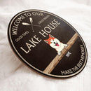Pawzity Welcome To Our Lake House Signs, Gifts For Pet Lovers, Make The Best Moment Good Times Good Friends