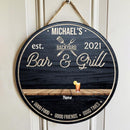 Pawzity Backyard Signs, Gifts For Pet Lovers, Backyard Bar & Grill Good Food Good Friends Good Times Custom Wooden Signs