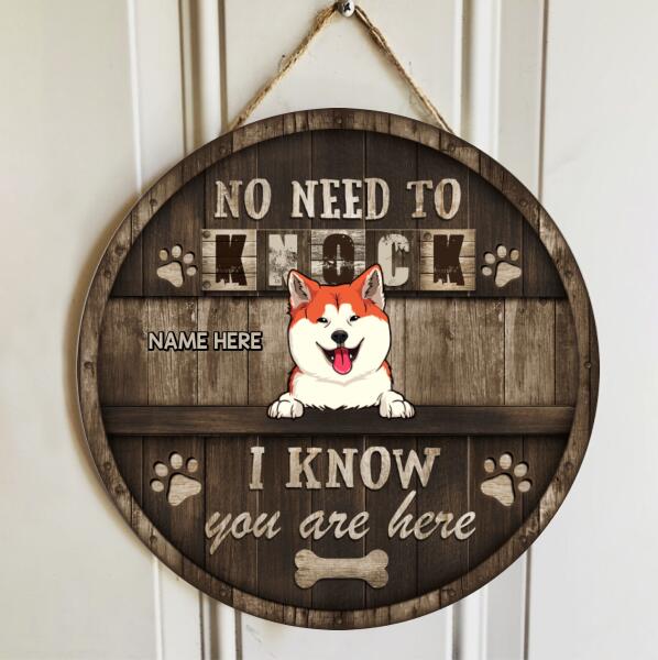 Pawzity No Need To Knock We Know You Are Here Welcome Signs, Gifts For Dog Lovers, Home Sweet Home Sign , Dog Mom Gifts