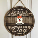 Pawzity Welcome Door Signs, Gifts For Dog Lovers, All Visitor Must Be Approved By The Dog Warning Sign , Dog Mom Gifts
