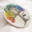 Pawzity Welcome Door Signs, Gift For Cat Lovers Treehouse With Swings Welcome Sign For Front Door , Cat Mom Gifts