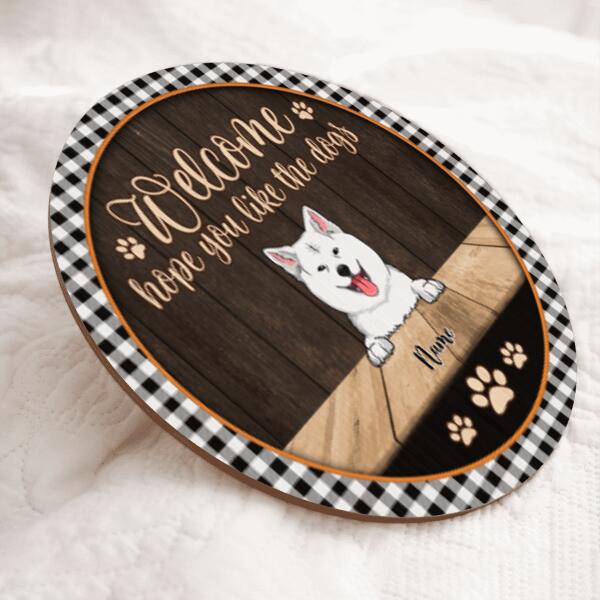 Pawzity Custom Signs Outdoor, Gifts For Dog Lovers, All Guests Must Be Approved By The Dogs Personalized Wood Sign , Dog Mom Gifts