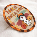 Thanksgiving Welcome Door Signs, Gifts For Cat Lovers, Custom Wooden Signs , Cat Mom Gifts