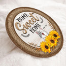 Pawzity Home Sweet Home Signs, Gifts For Cat Lovers, Sunflowers Front Door Decor , Cat Mom Gifts