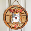 Pawzity Fall Welcome Signs, Fall Gifts For Cat Lovers, It's Fall Ya'll , Cat Mom Gifts
