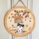 Pawzity Fall Welcome Signs, Gifts For Cat Lovers, Hello Fall Custom Wooden Signs , Cat Mom Gifts