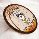 Pawzity Welcome Door Signs, Autumn Custom Wooden Signs, It's The Most Wonderful Time Of The Year
