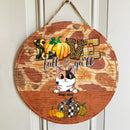 Pawzity Fall Wecome Door Signs, Leopard Custom Wooden Signs, Love Fall Ya'll