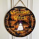 Halloween Welcome Door Signs, Halloween Custom Wooden Signs, Welcome The Witches Are In
